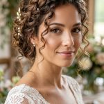 17 Wedding Hairstyles for Curly Hair with Defined Curls and Elegant Updos