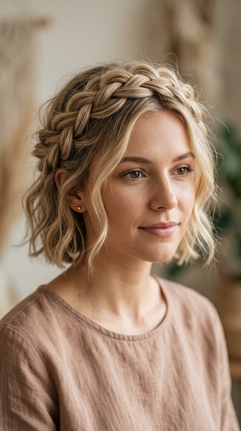 Messy Braided Crown