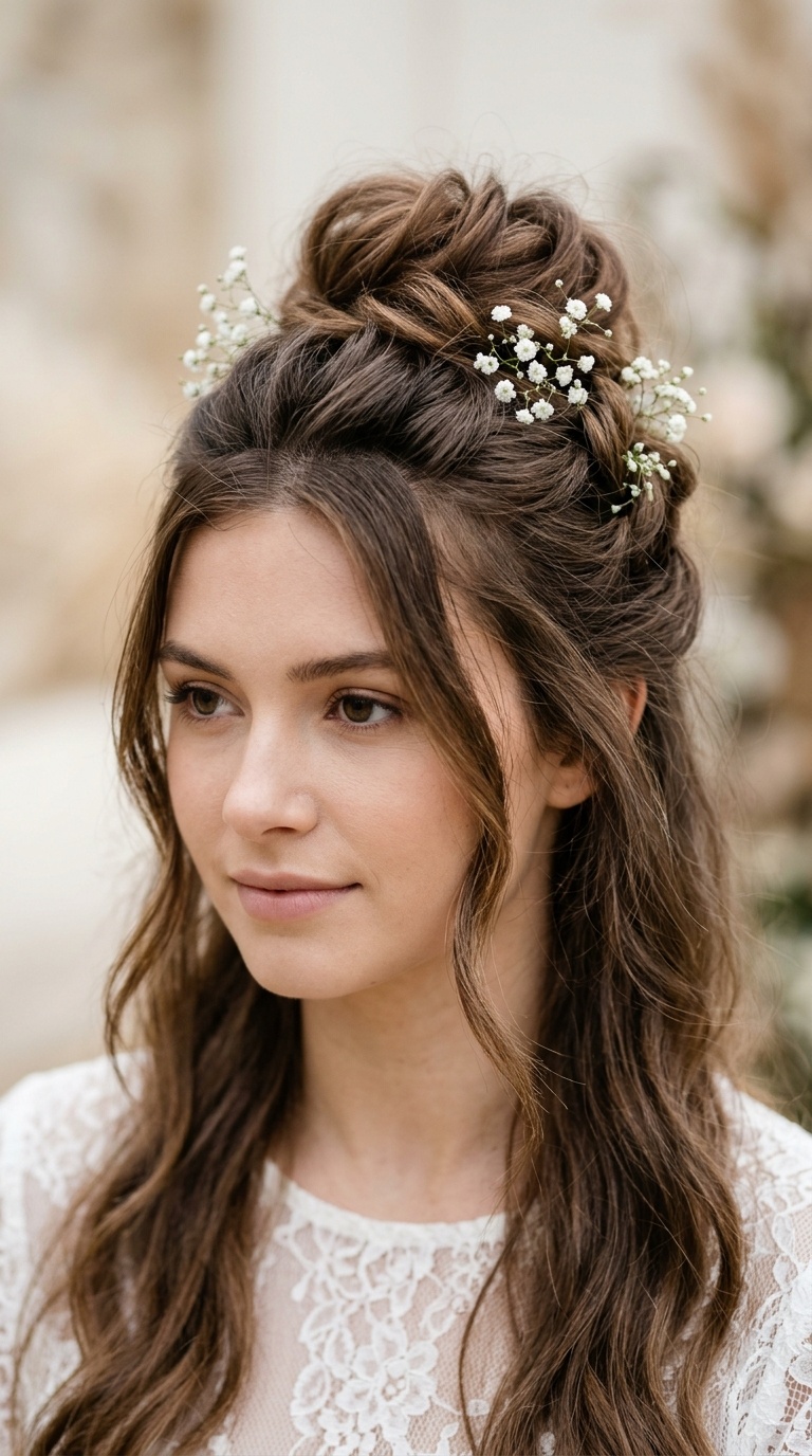 Messy Bun Half-Updo