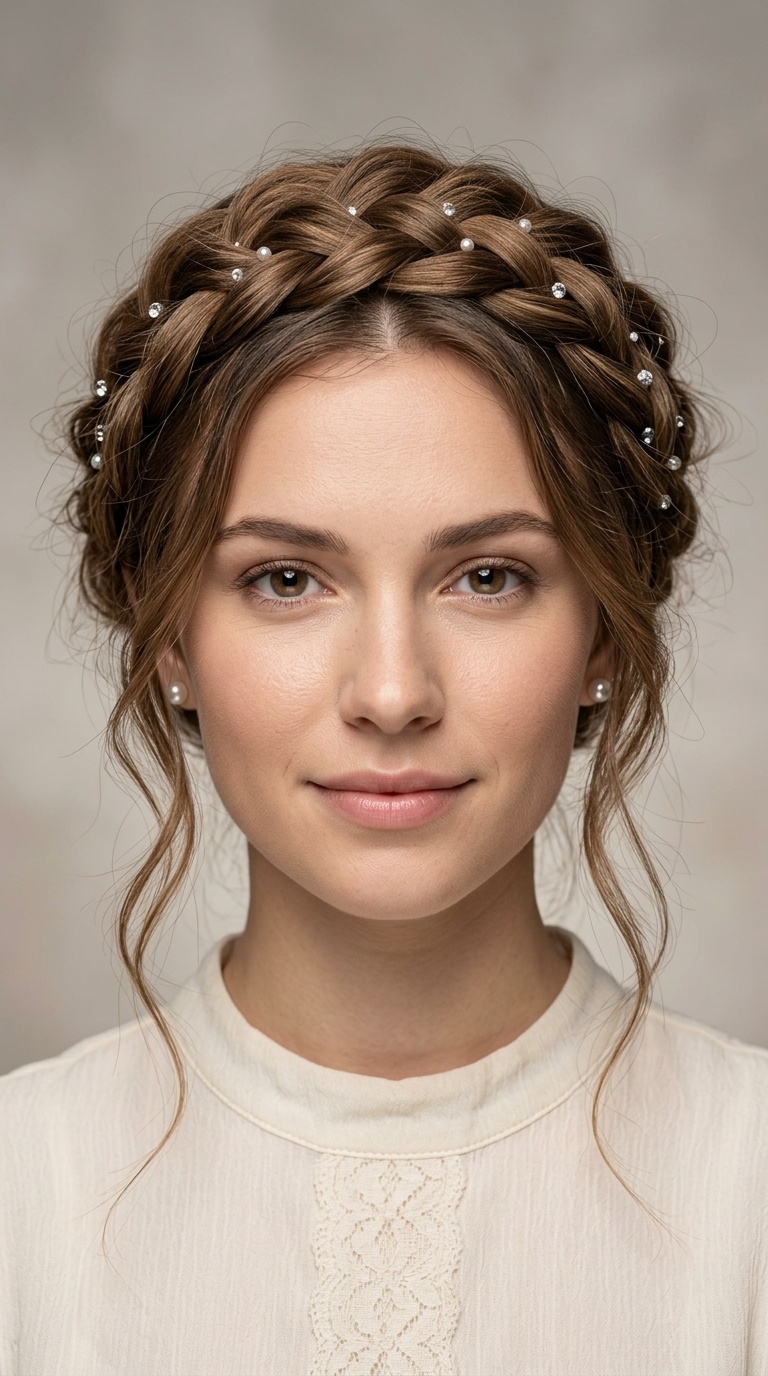 Messy-Chic Halo Braid
