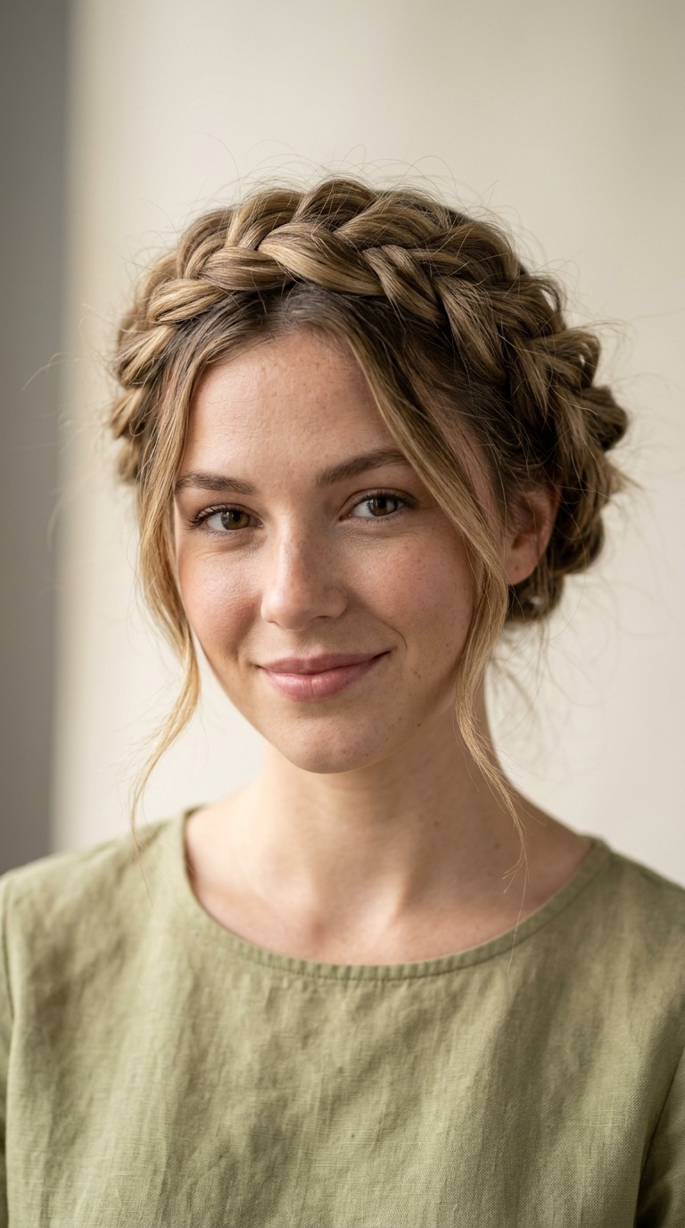 Messy Crown Braids