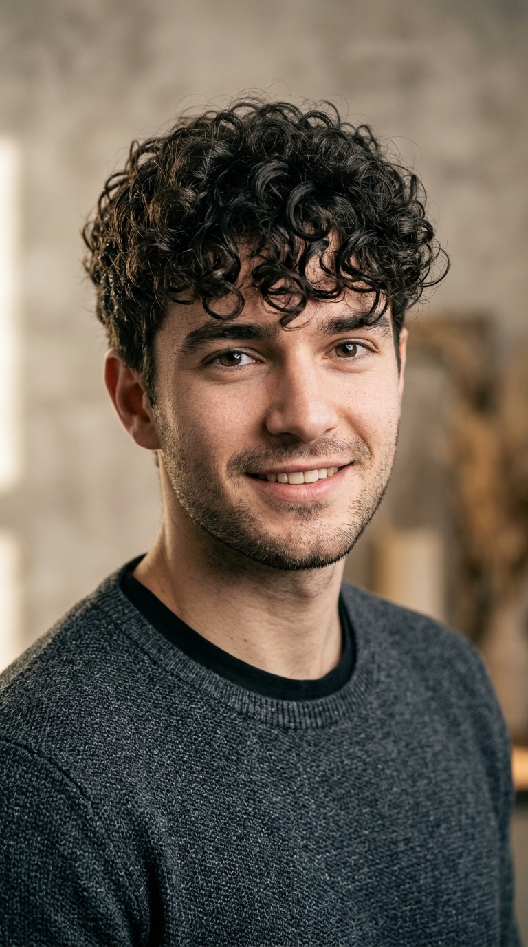 Messy Curly Fringe