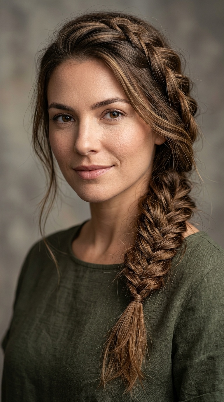 Messy Fishtail Braid