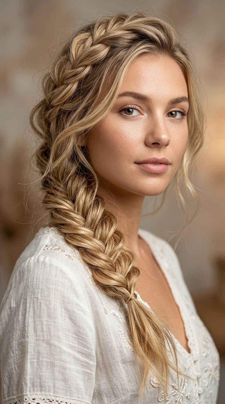 Messy Fishtail Braid