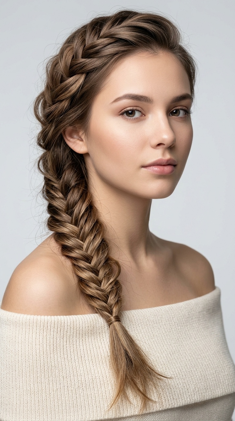 Messy Fishtail Braid