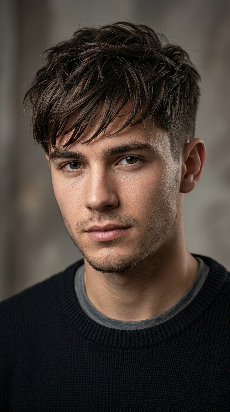 Messy Fringe with Scissor-Cut Sides