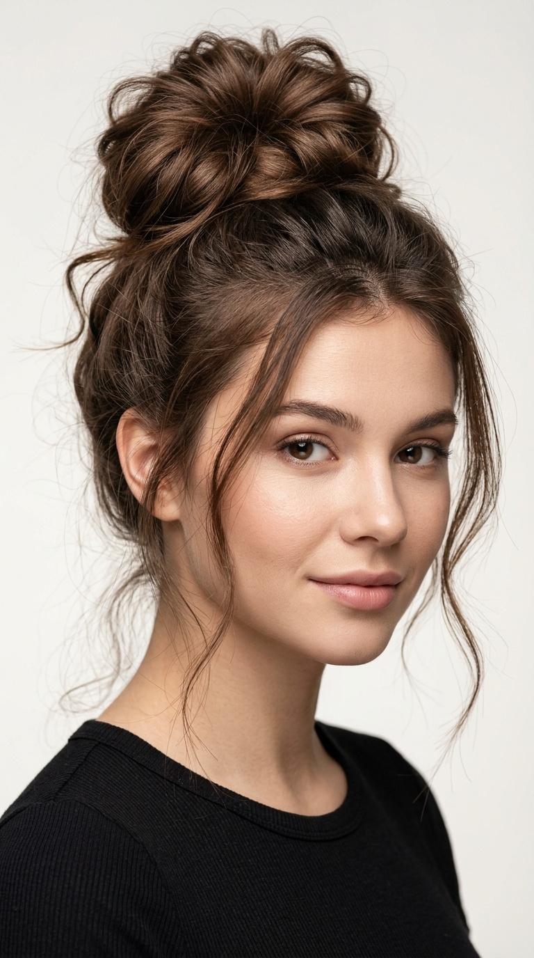 Messy High Bun