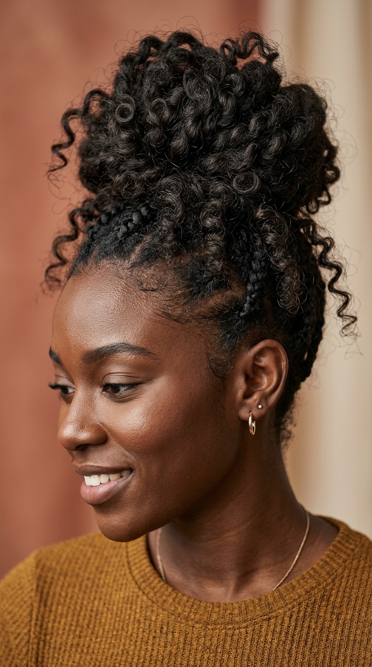 Messy High Top Knot