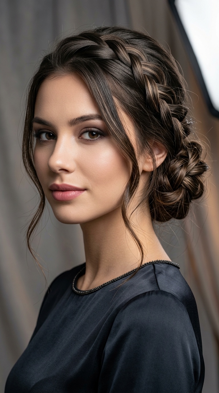 Messy Infinity Braided Chignon