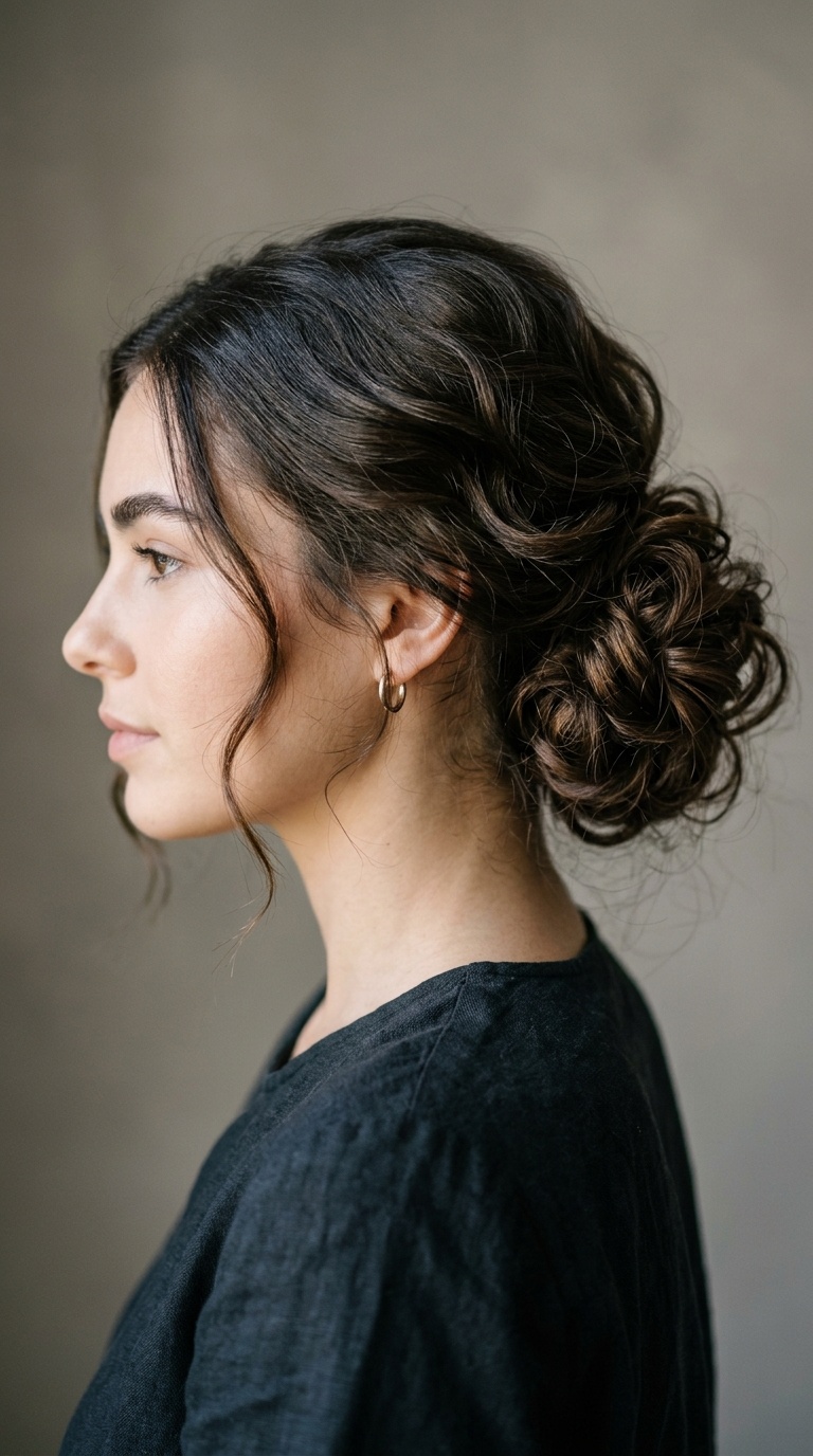 Messy Low Chignon