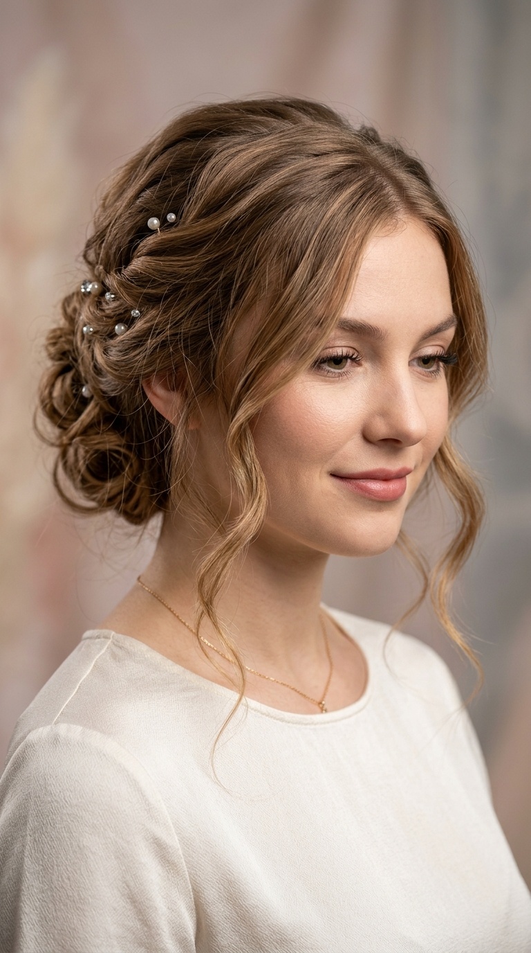 Messy Low Chignon