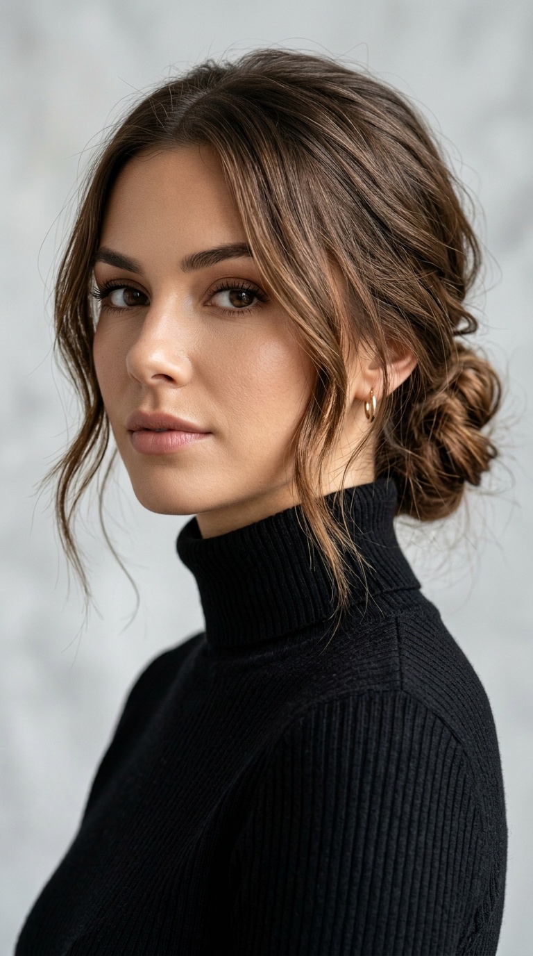Messy Low Chignon