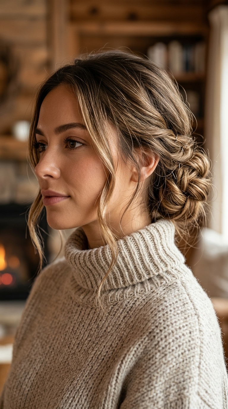 Messy Low Chignon