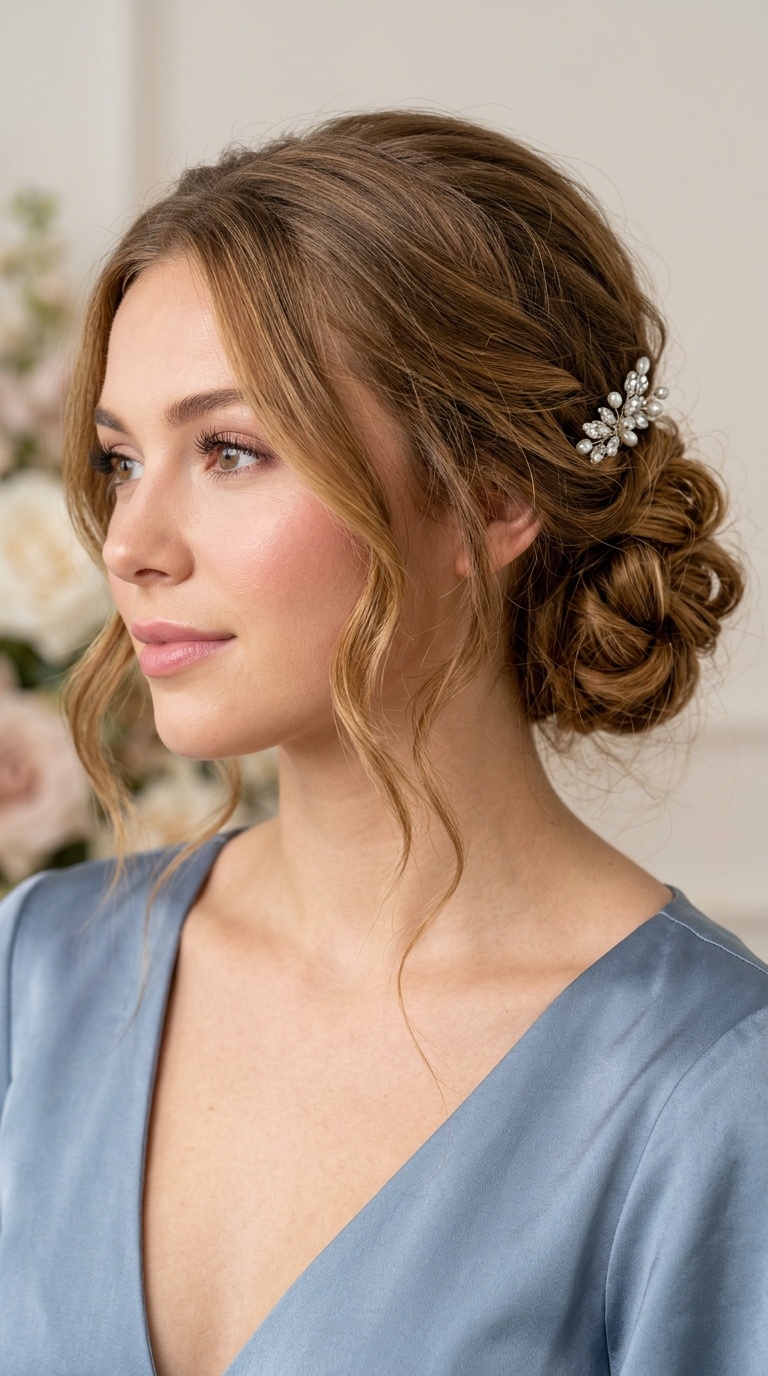 Messy Low Chignon