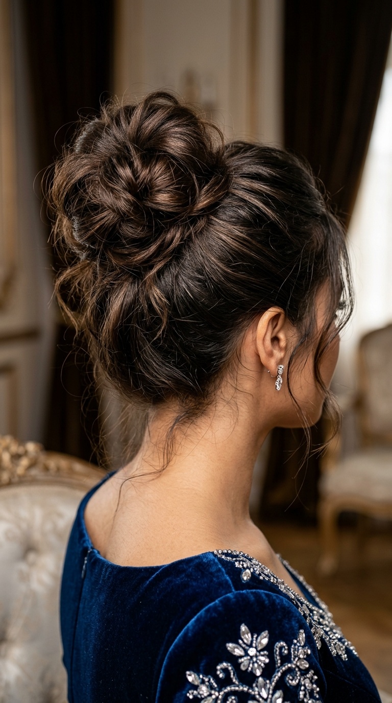 Messy Regal High Bun