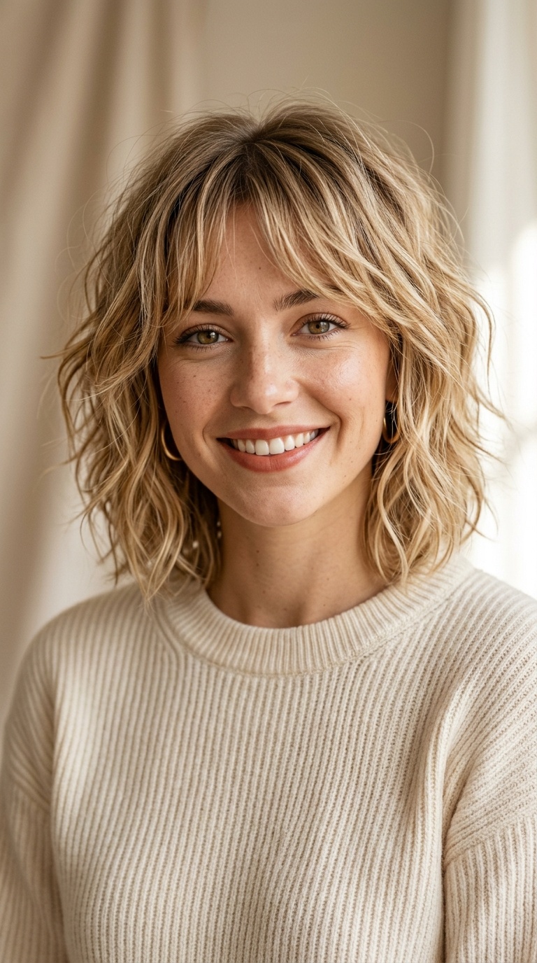 Messy Shaggy Bob