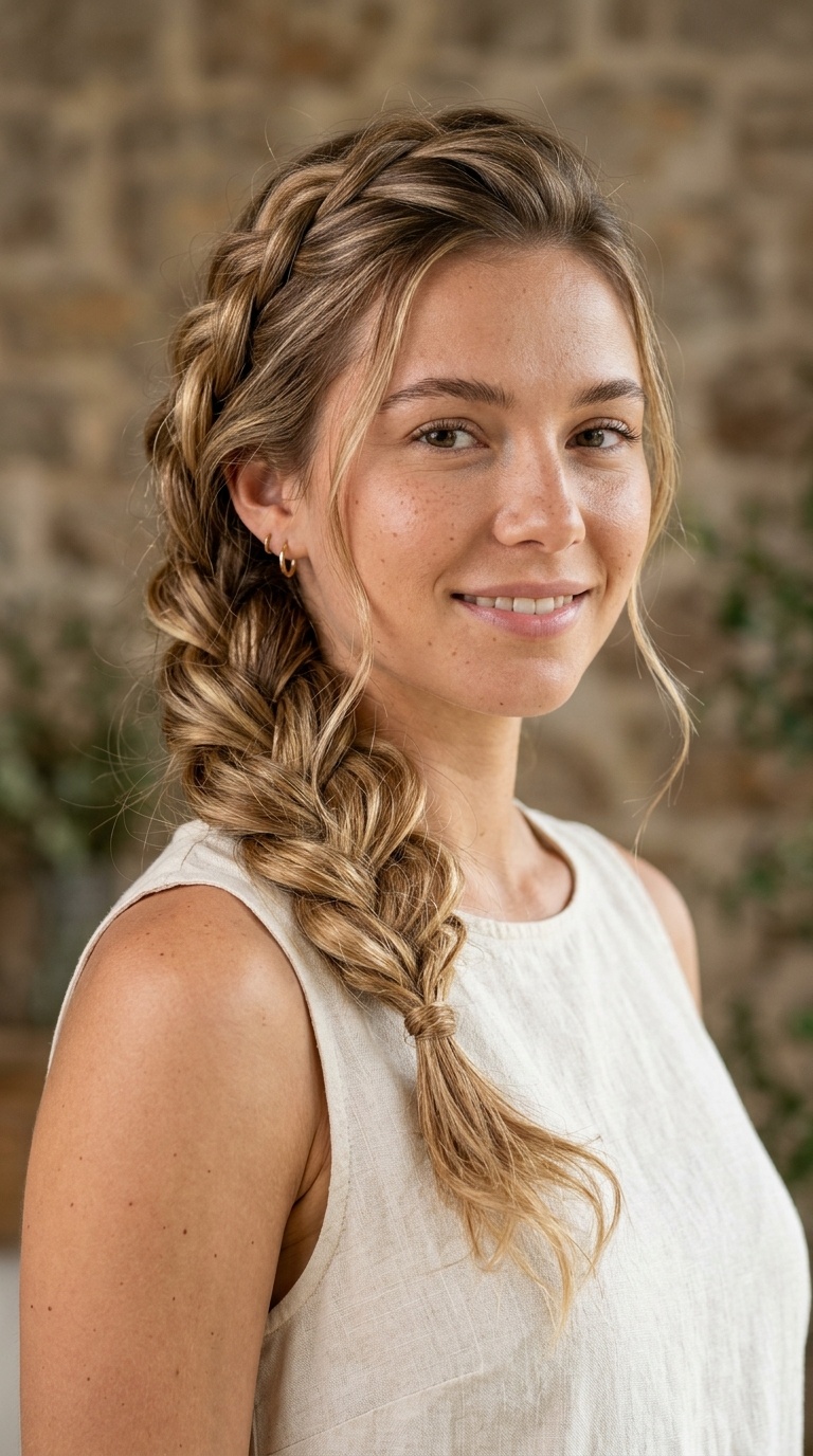 Messy Side Braid