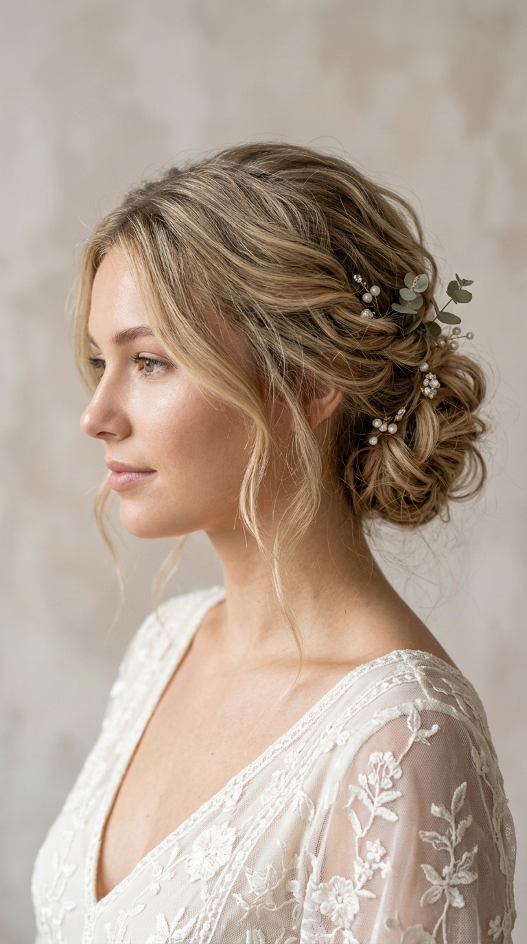Messy Textured Boho Bun