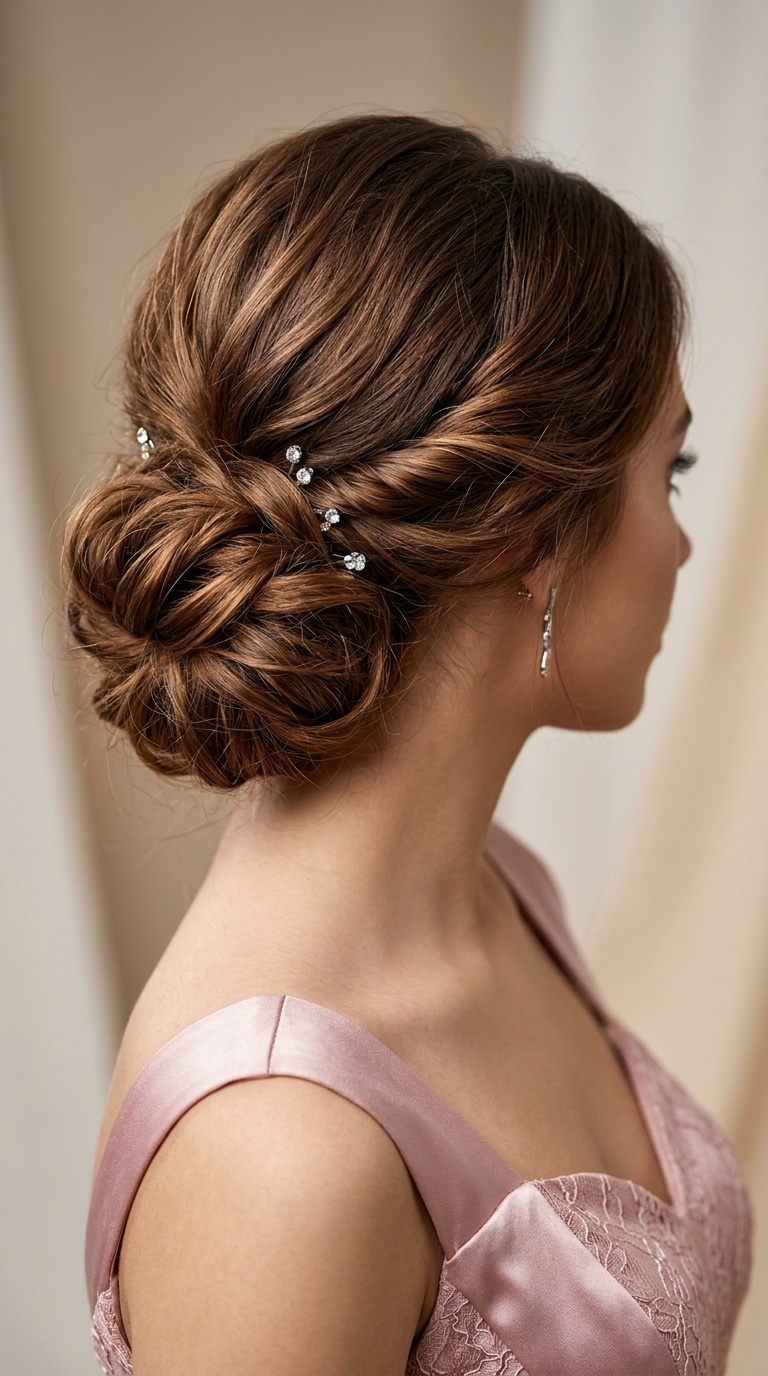 Messy Textured Low Bun
