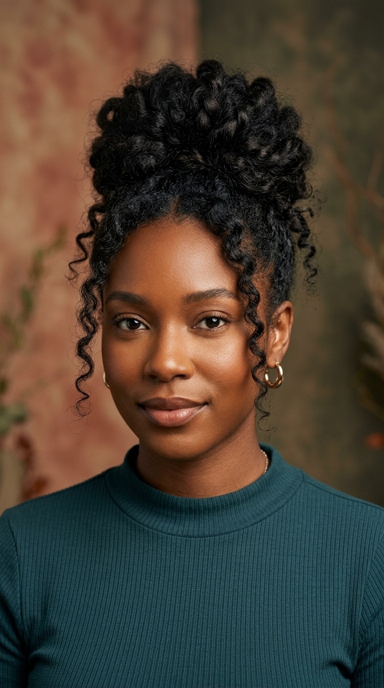 Messy Textured Middle Bun