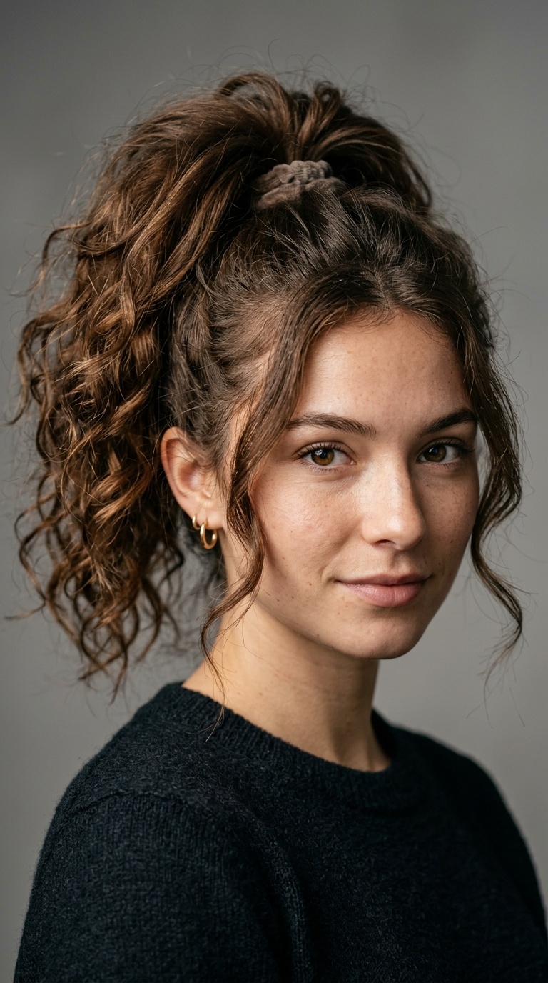 Messy Voluminous High Pony