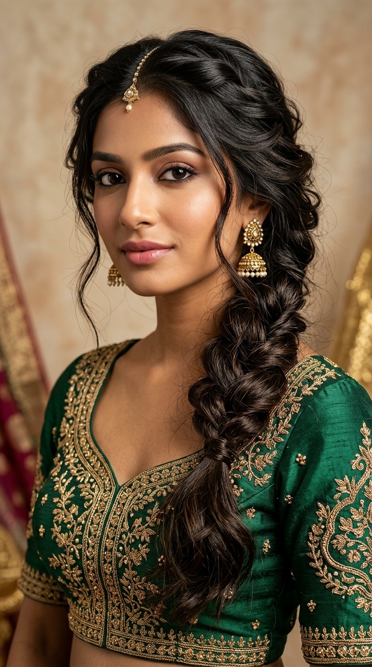 Messy Voluminous Side Braid