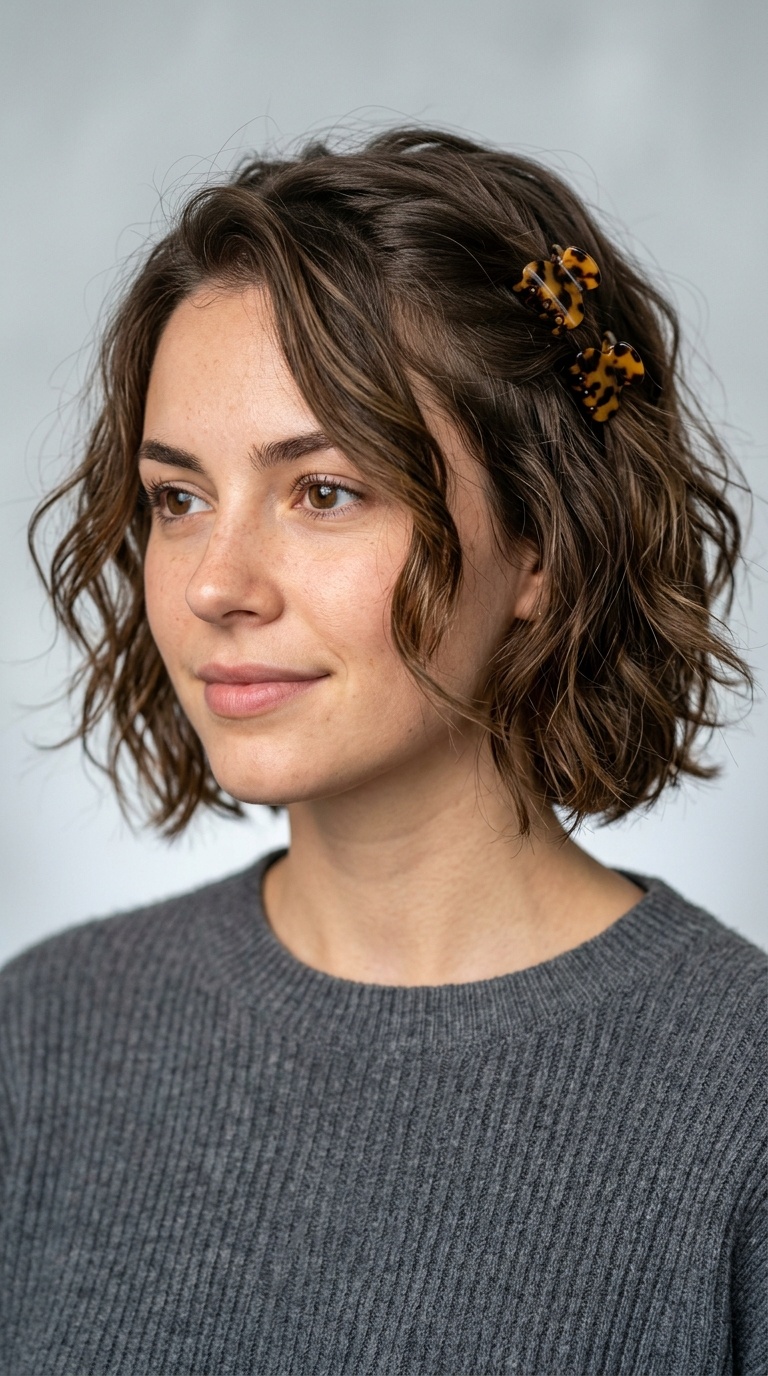 Messy Wave with Tortoise Shell
