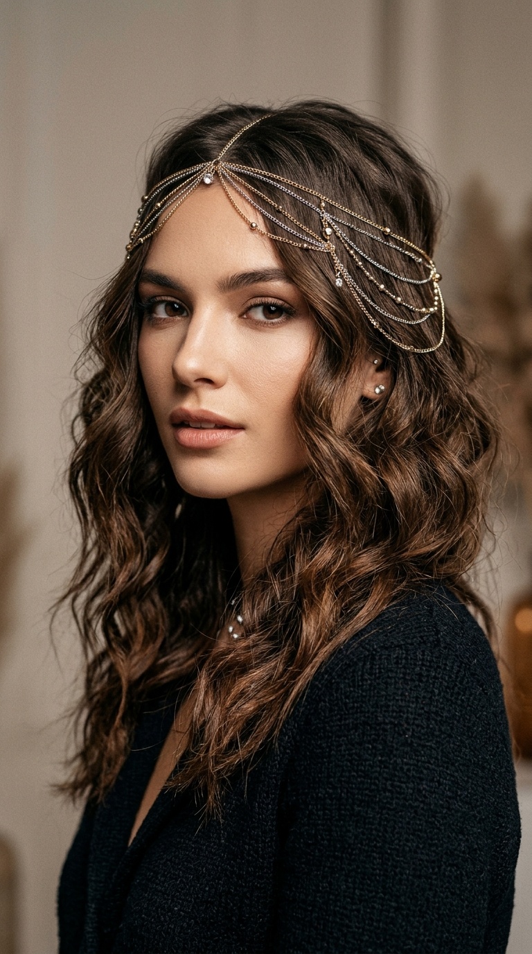 Messy Waves with a Multi-Chain Headpiece
