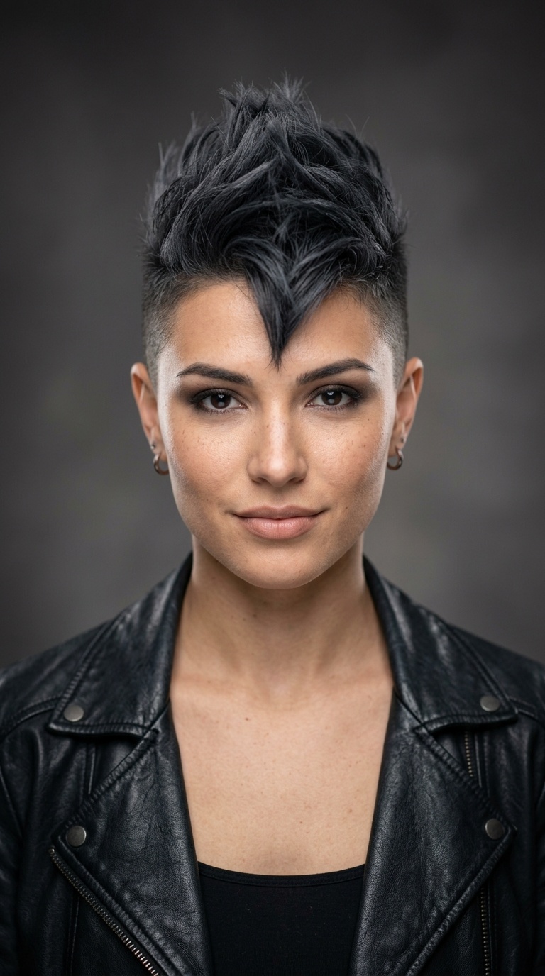 Metallic Charcoal Mohawk