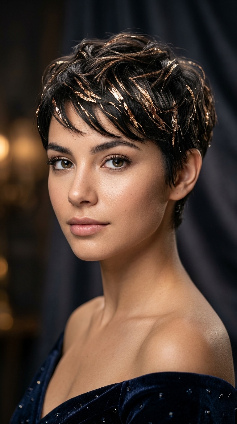 Metallic Foil Accentuated Pixie