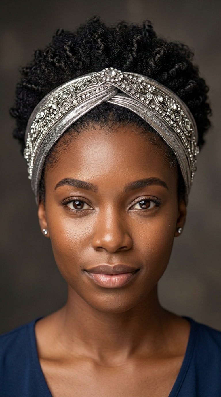 Metallic Headband Wrap