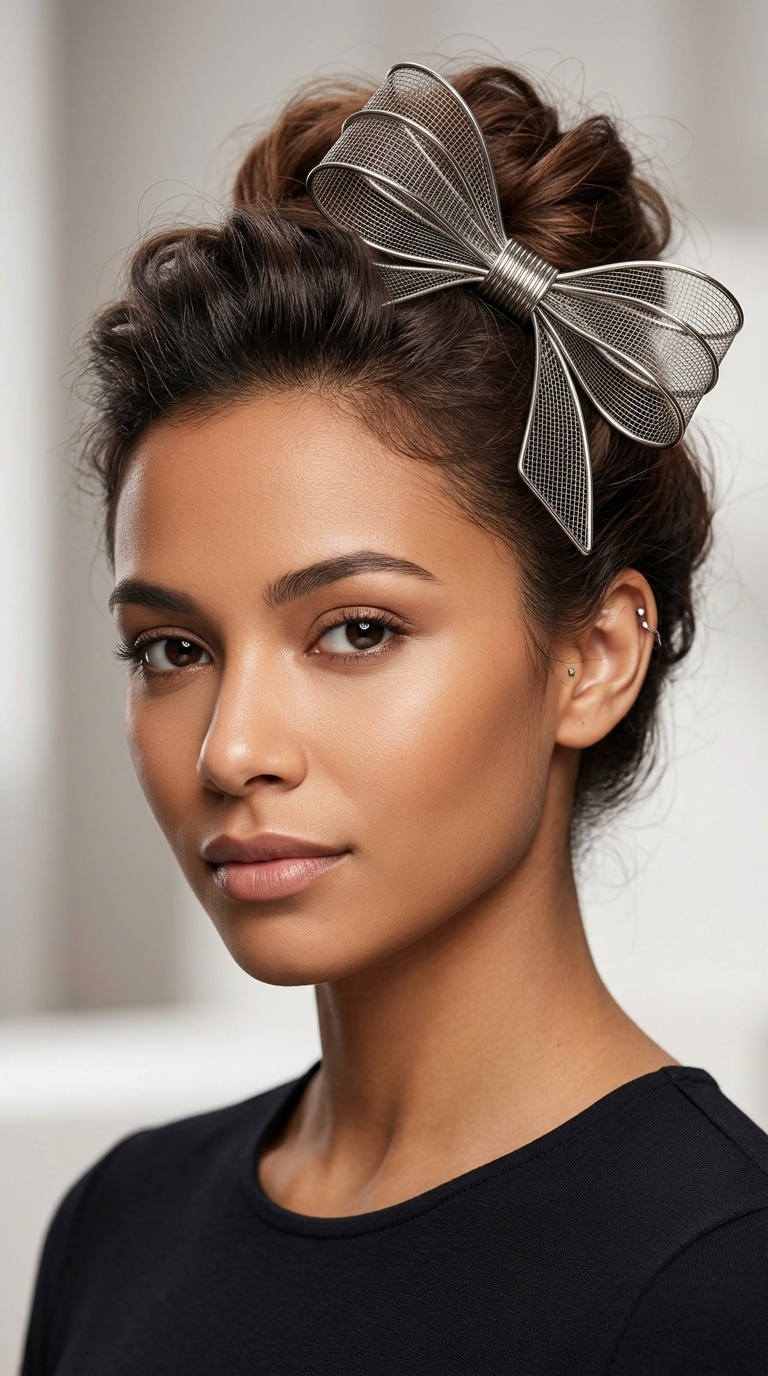 Metallic Wire-Shaped Bow