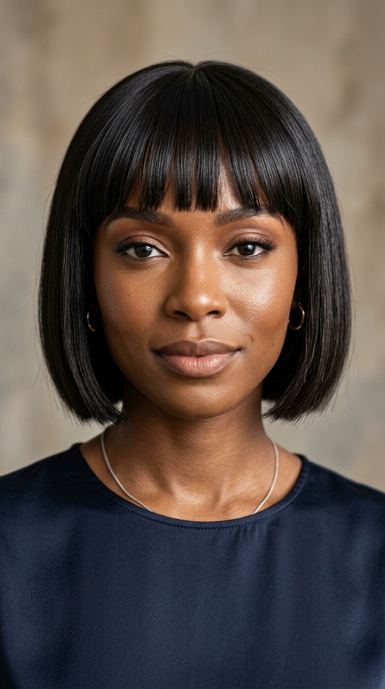 Micro-Bob with Bangs