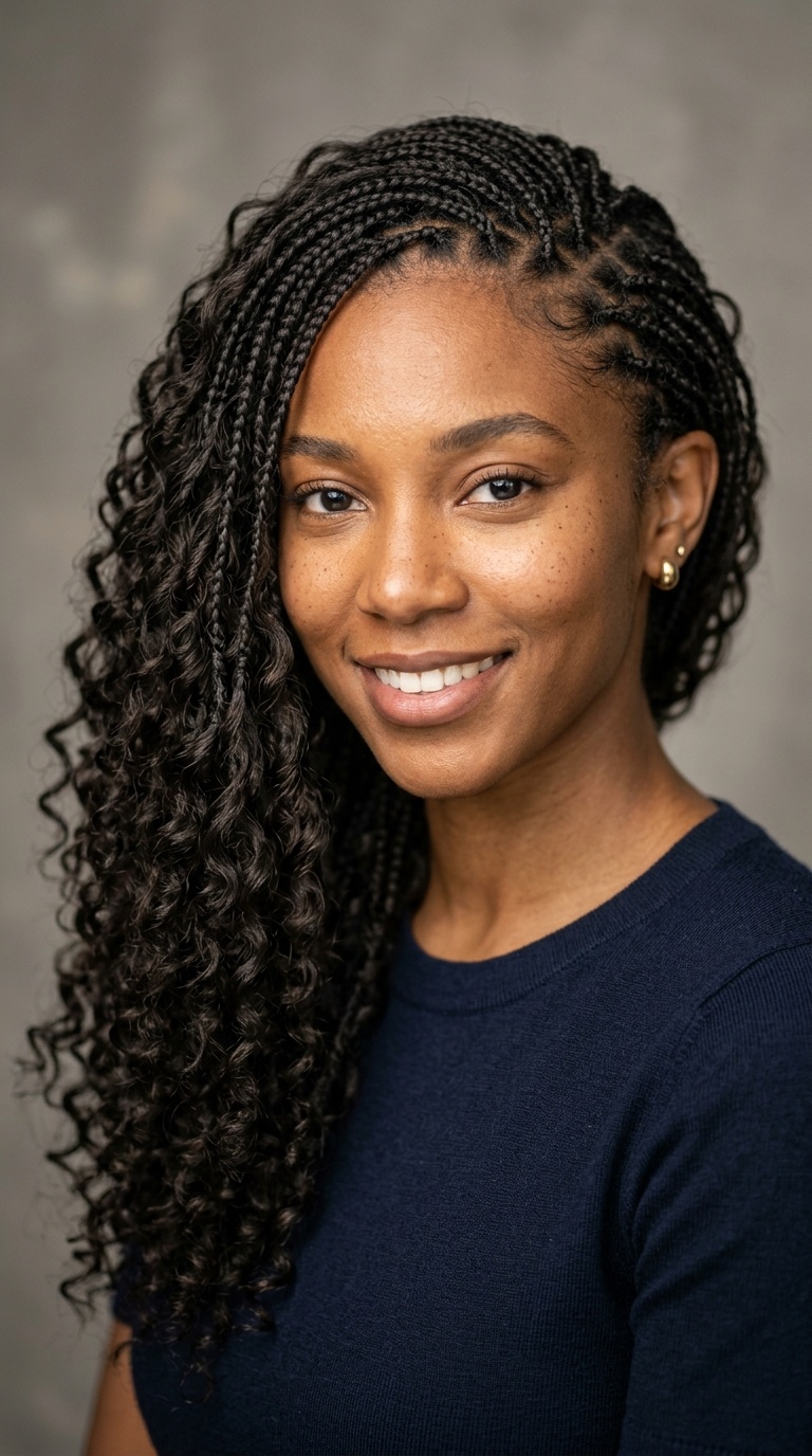 Micro-Braids and Loose Curls