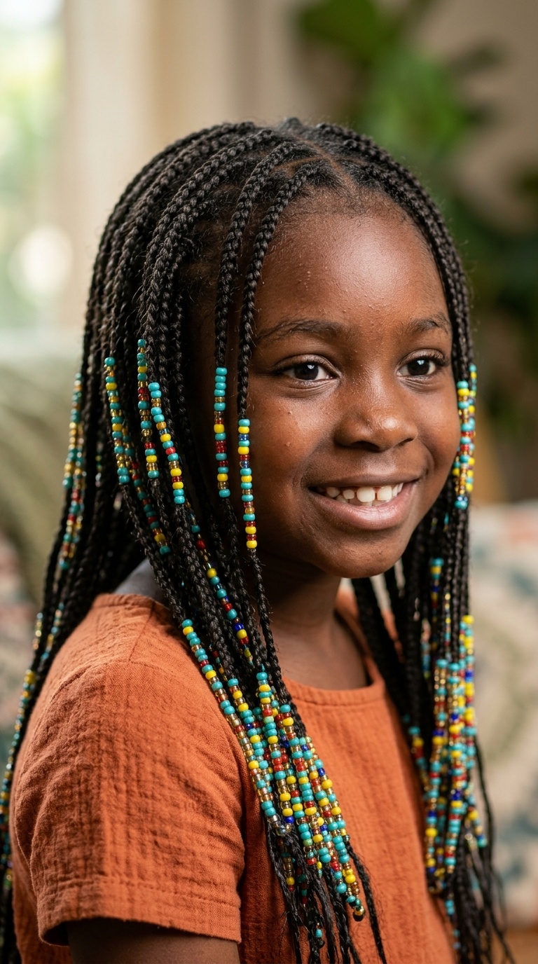 Micro Braids with Tiny Seed Beads