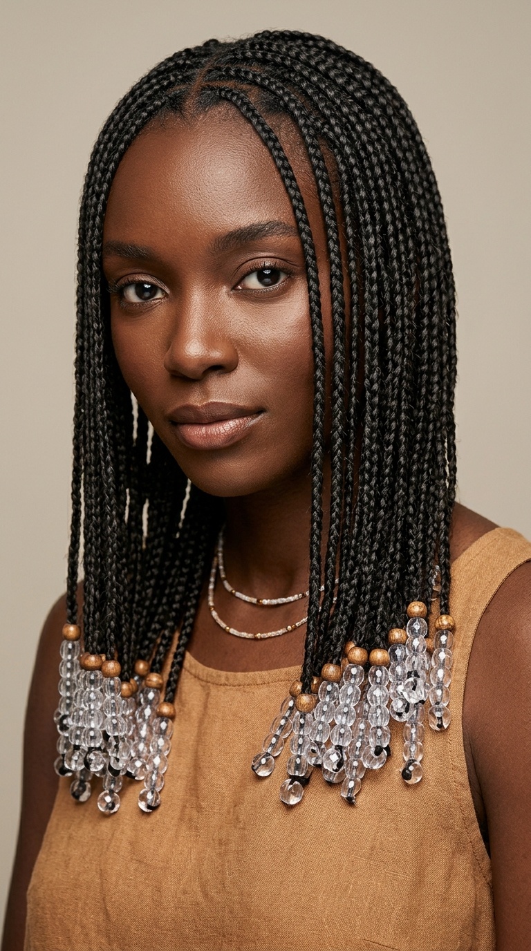Micro Braids with Transparent Tips