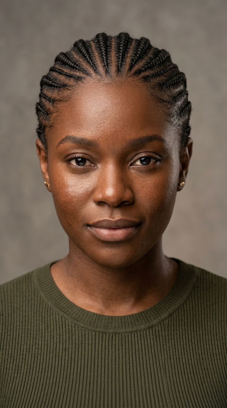 Micro-Cornrow Rows