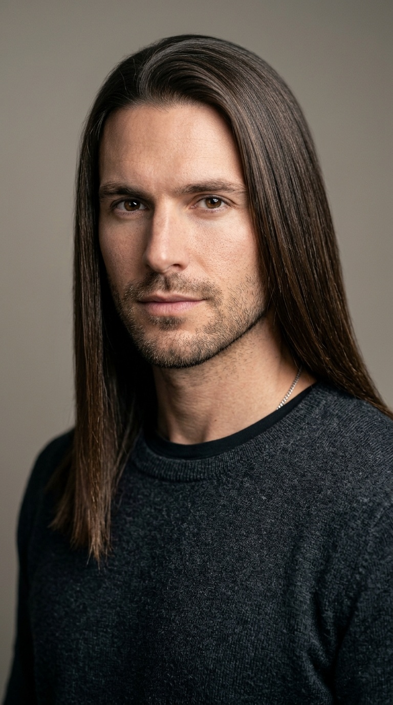 Mid-Back Sleek Straight