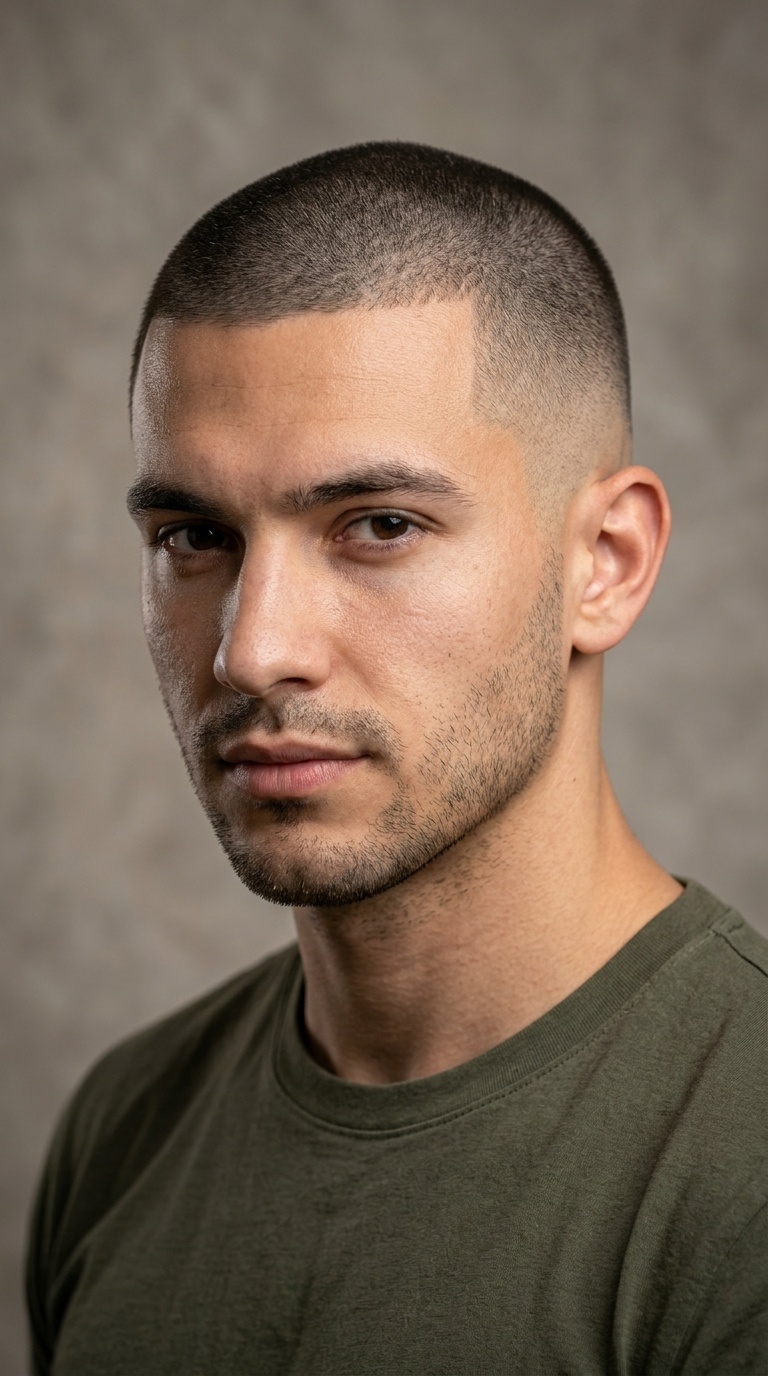Mid Fade Buzz Cut