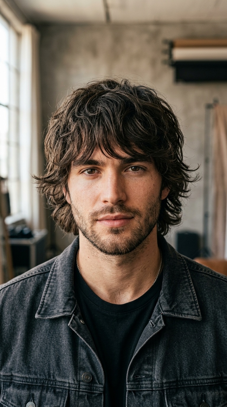 Mid-Length Layered Wolf Cut