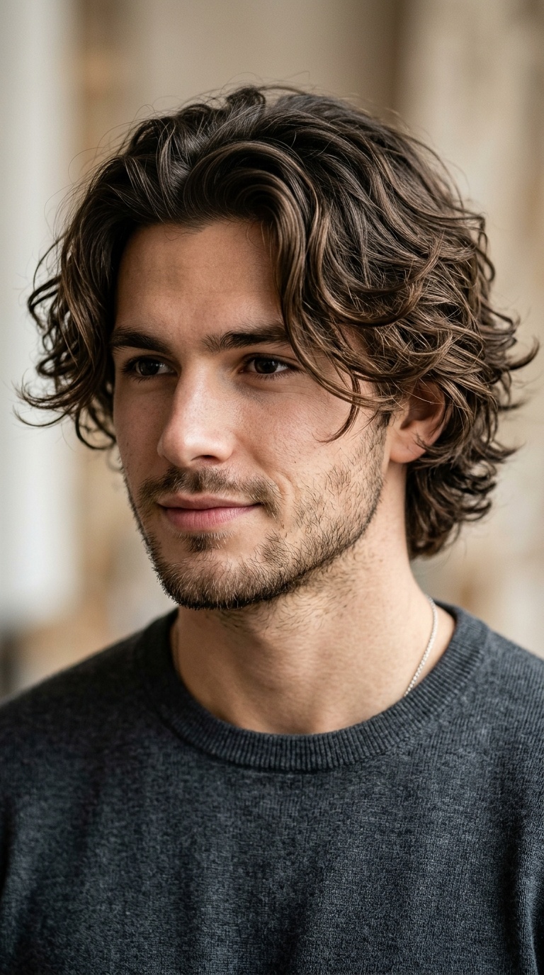 Mid-Length Wavy Layers
