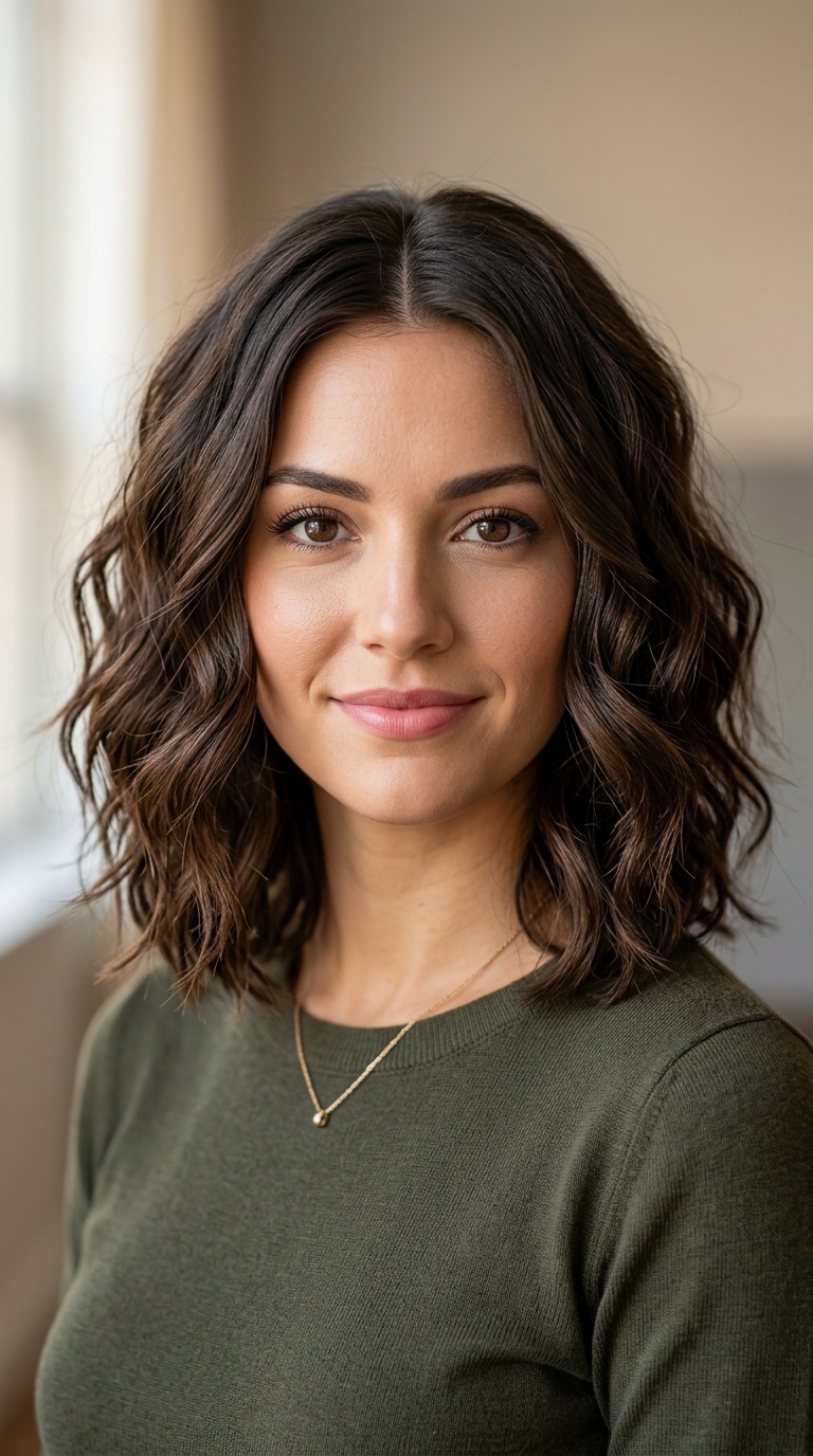 Middle Part with Flat-Iron Waves