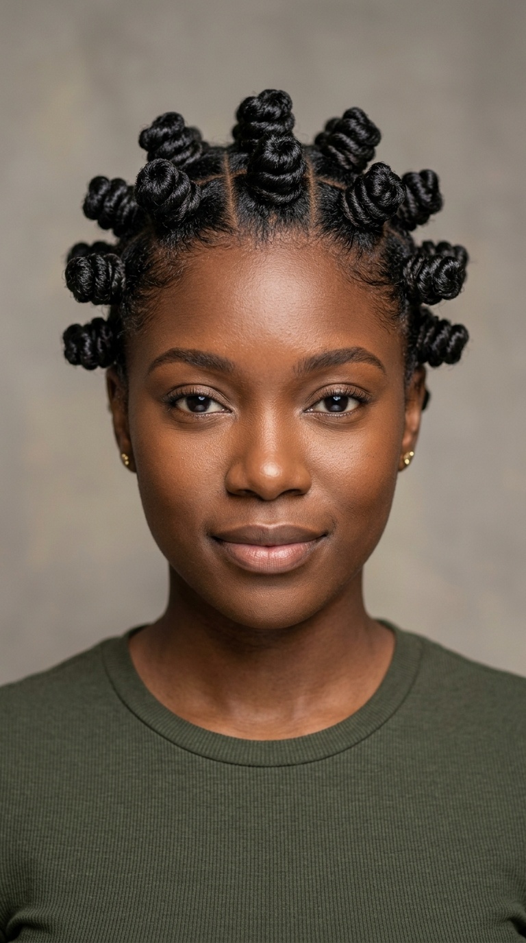 Mini Bantu Knots