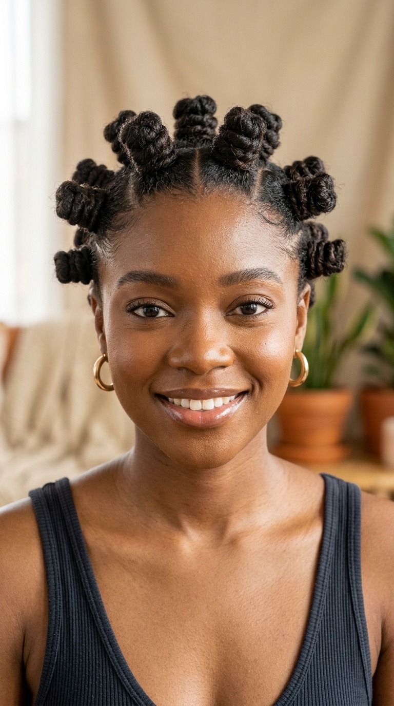 Mini Bantu Knots