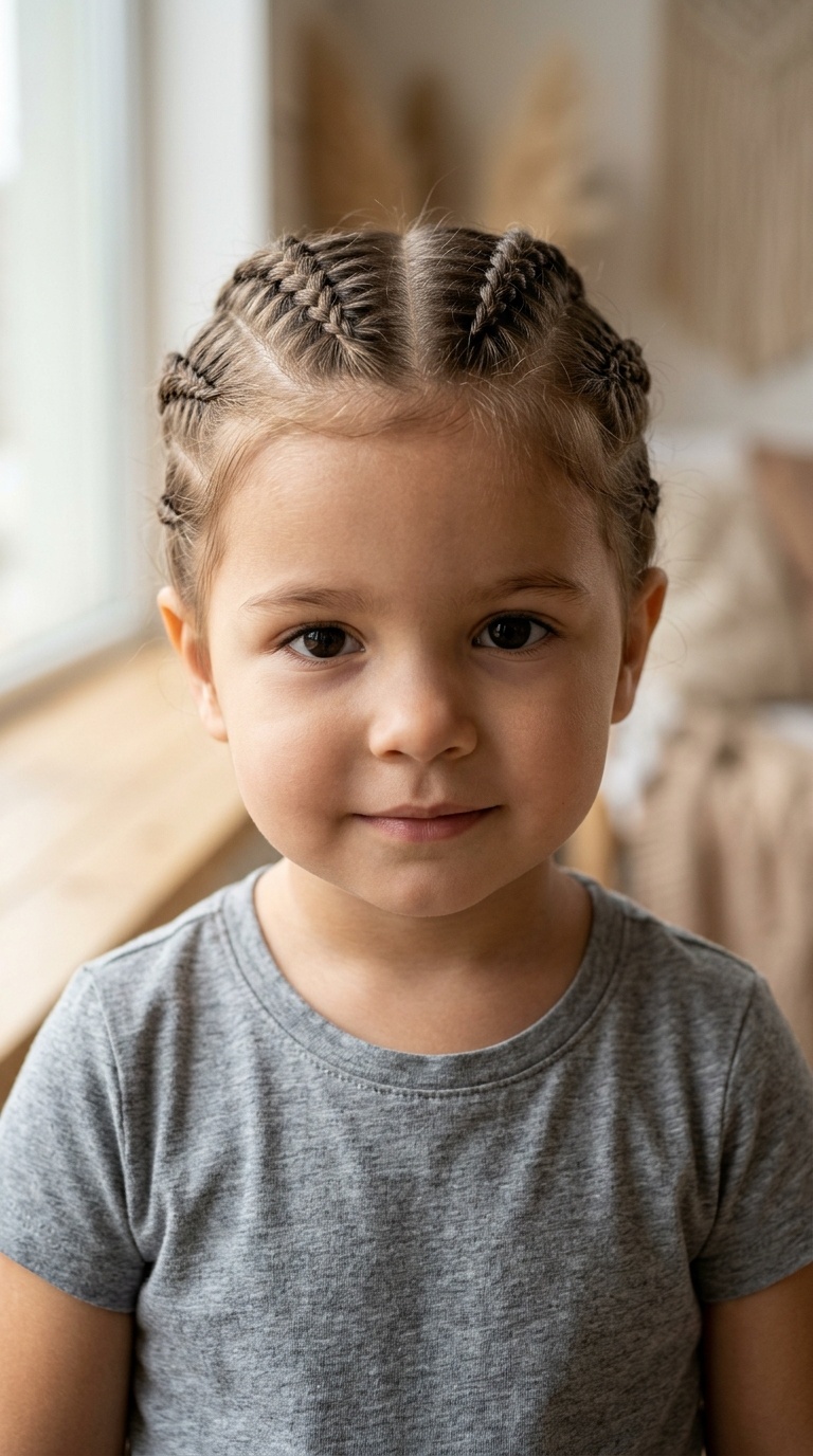 Mini Dutch Braids (Cornrows)