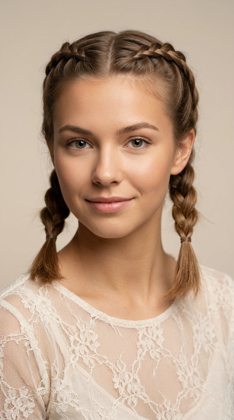 Mini Dutch Pigtails