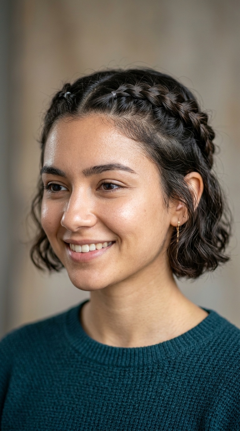 Mini Halo Braids