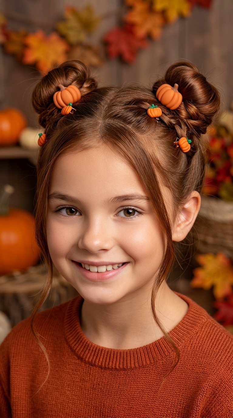 Mini Pumpkin Claw Clip Style