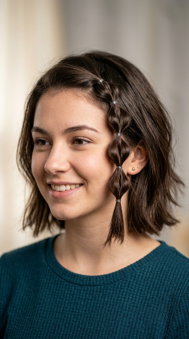 Mini Side Bubble Braid