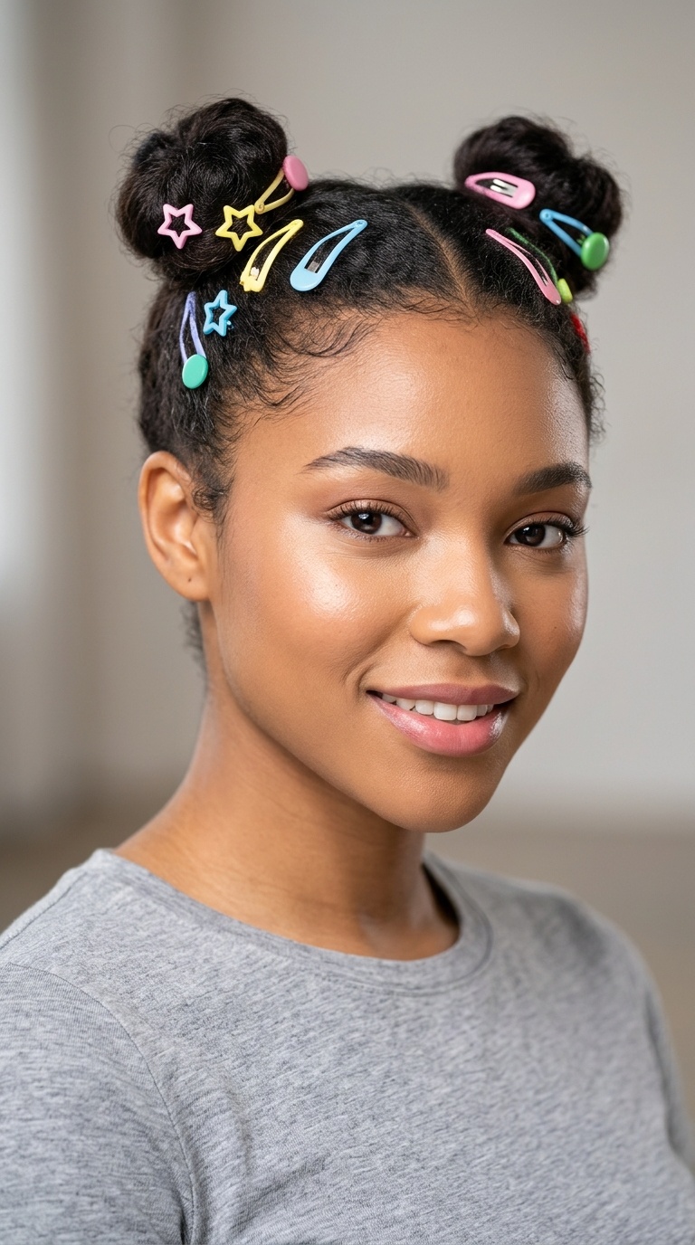 Mini Space Buns with Clips